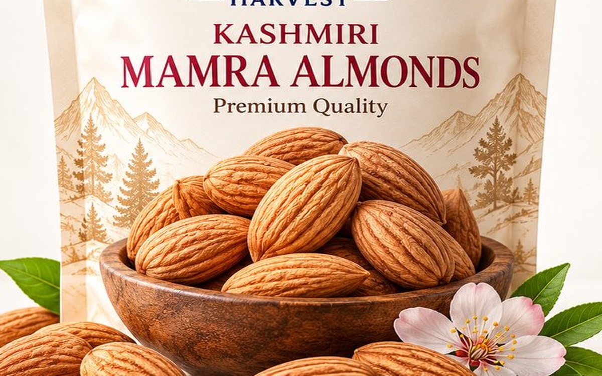 Packaging window showing premium nuts angle