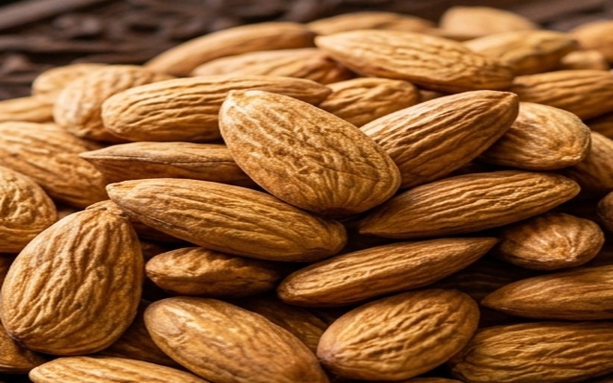 High-oil sheen and kernel texture macro angle